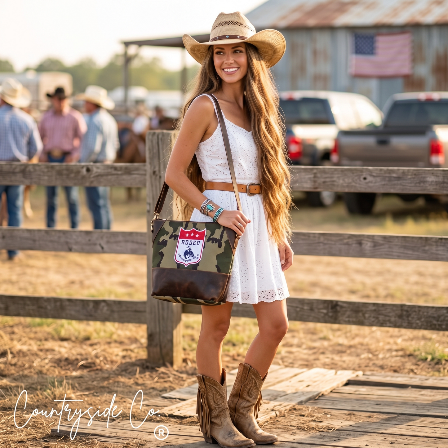 Ironwood Rodeo Camo Conceal Carry Bucket Purse