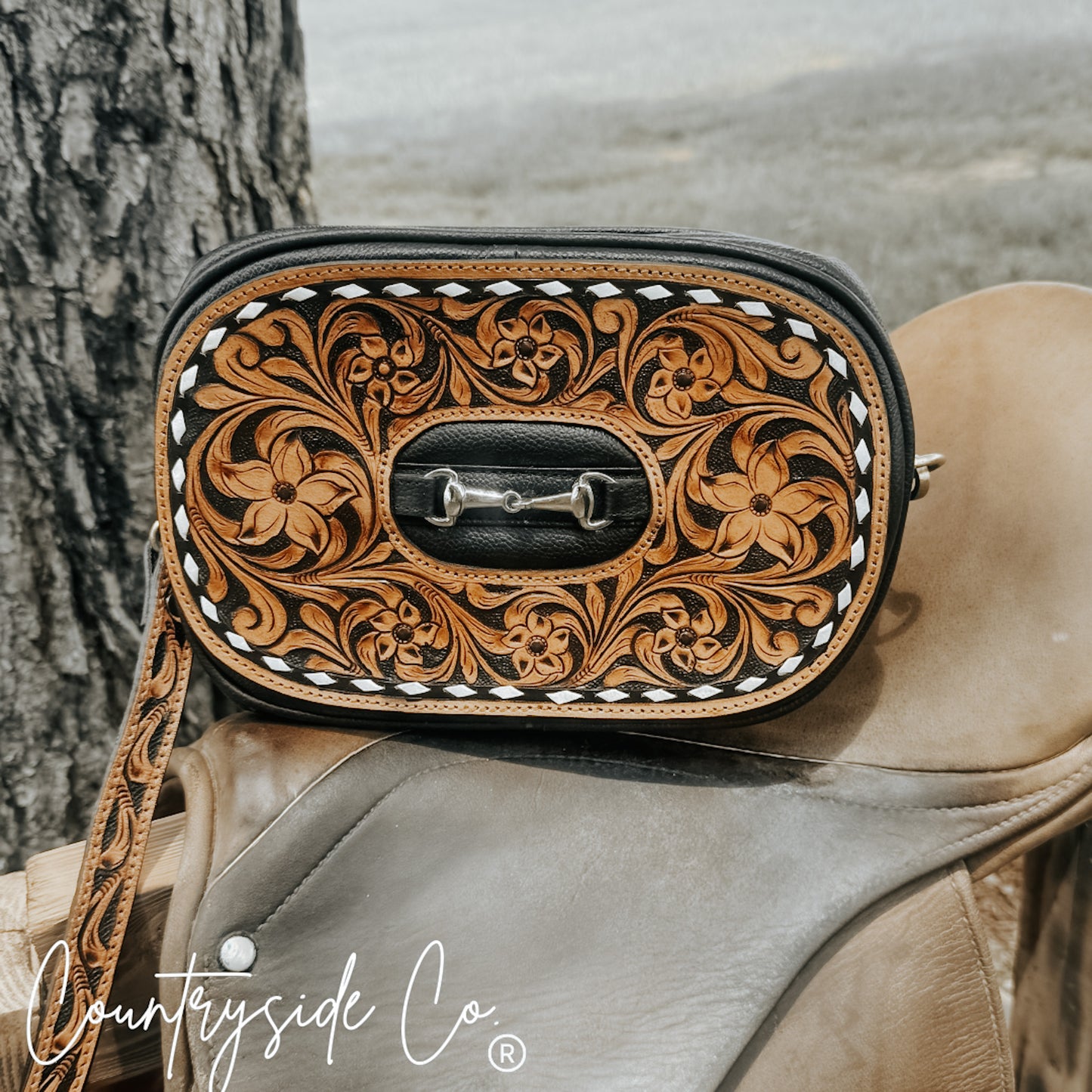 Bridle Belle Tooled Leather Purse ONLY AT Countryside Co.