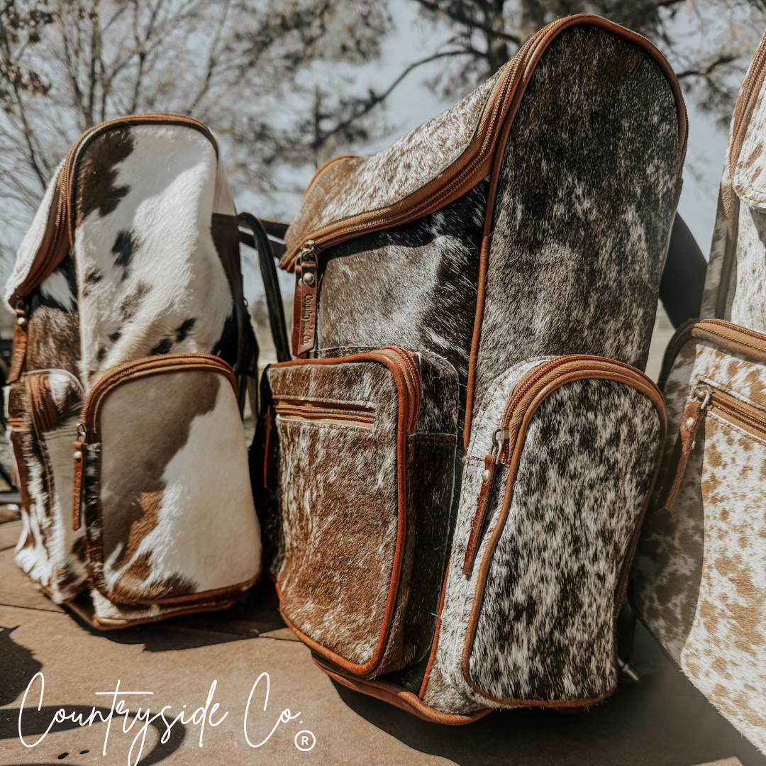 colorado custom leather backpacks Boulder Cowhide Conceal Carry Backpack – Countryside Co