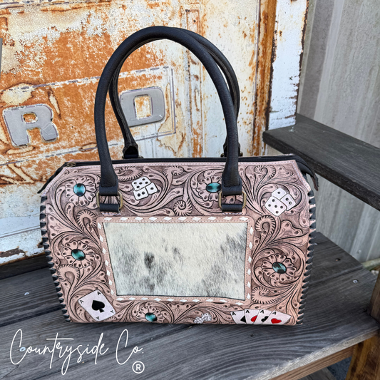 Royal Tooled Leather Large Speedy Bag