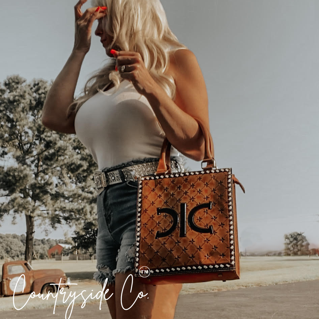 Beth Tooled Leather Bag by Countryside Co.