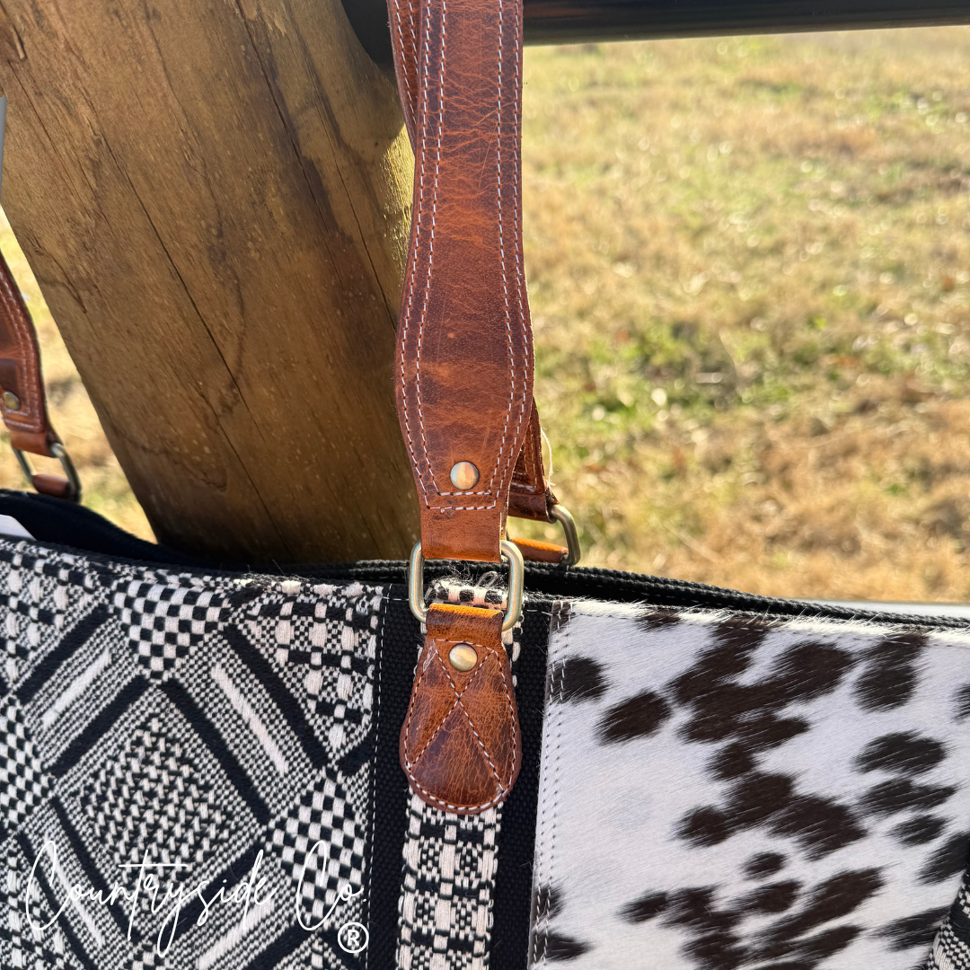 Charlene Cowhide Weekender Bag