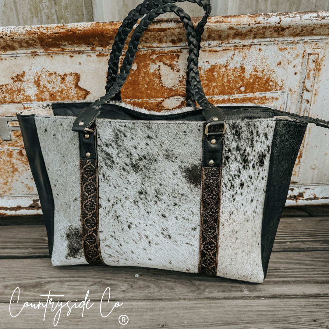Dynasty  Cowhide Weekender, Tote Work Bag