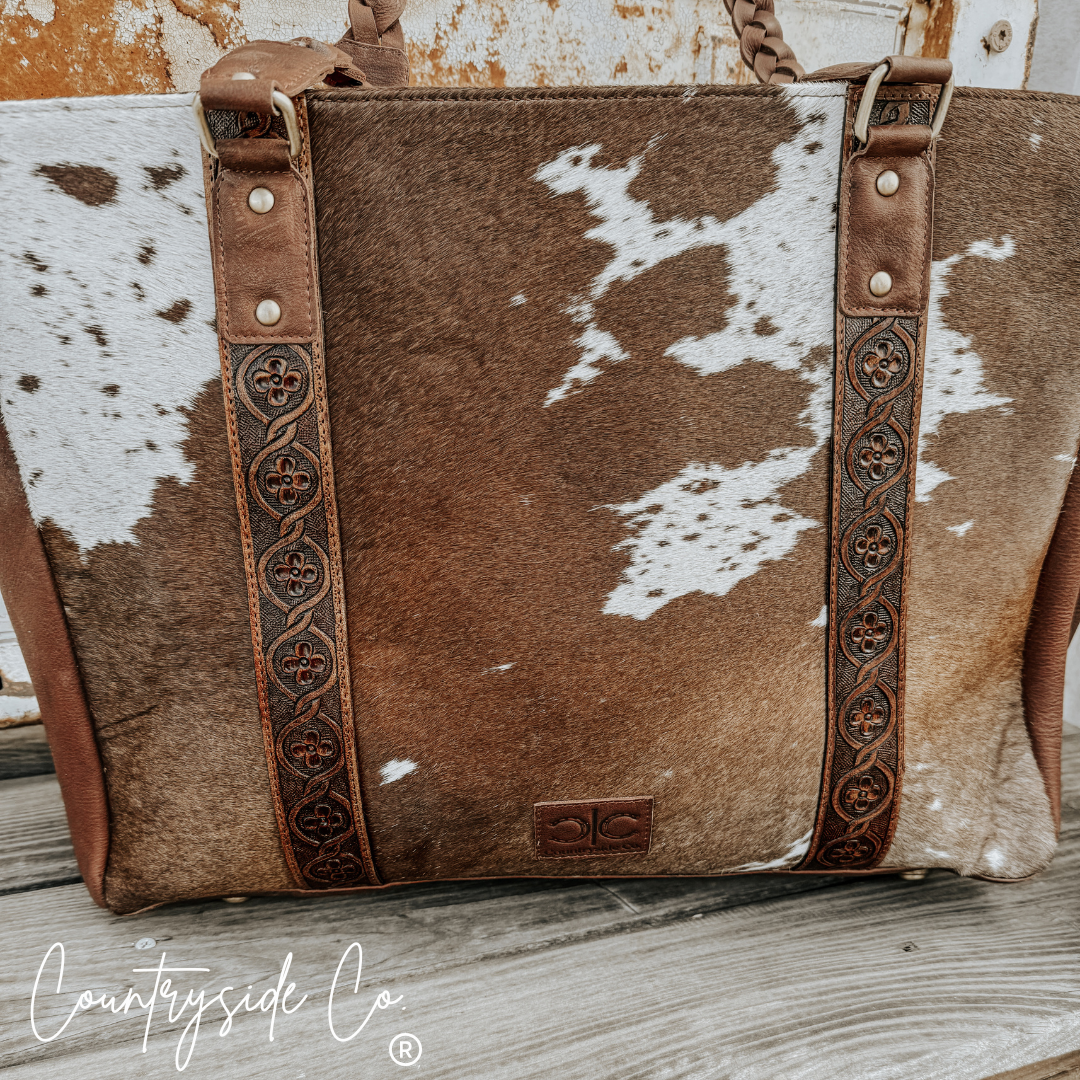 Dynasty  Cowhide Weekender, Tote Work Bag