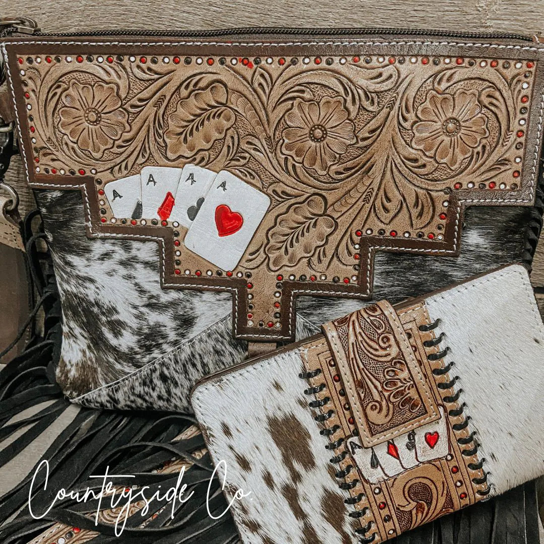The Gambler Cowhide and Tooled Leather Wallet LIMITED EDITION