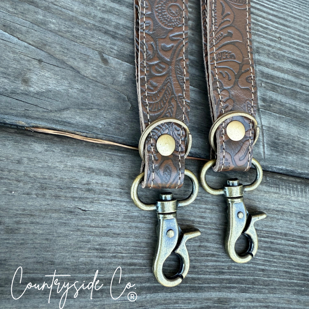 Leather Keychain Wristlet