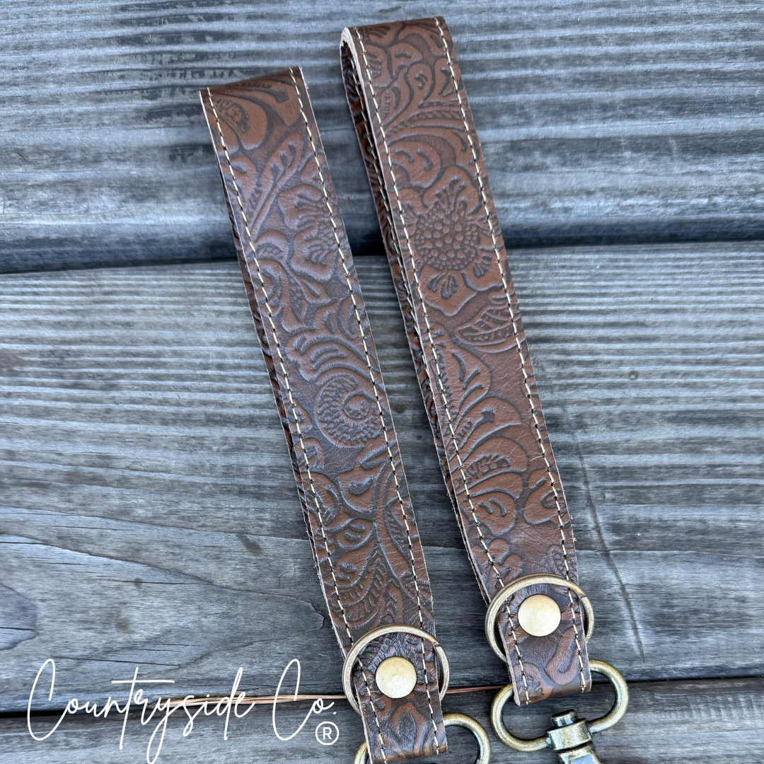 Leather Keychain Wristlet