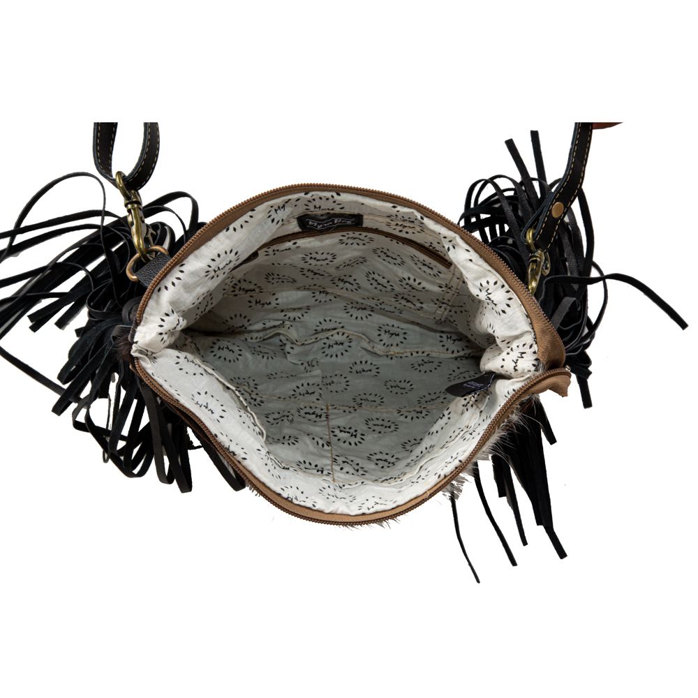 Cowboy Trail Cowhide Fringe Purse