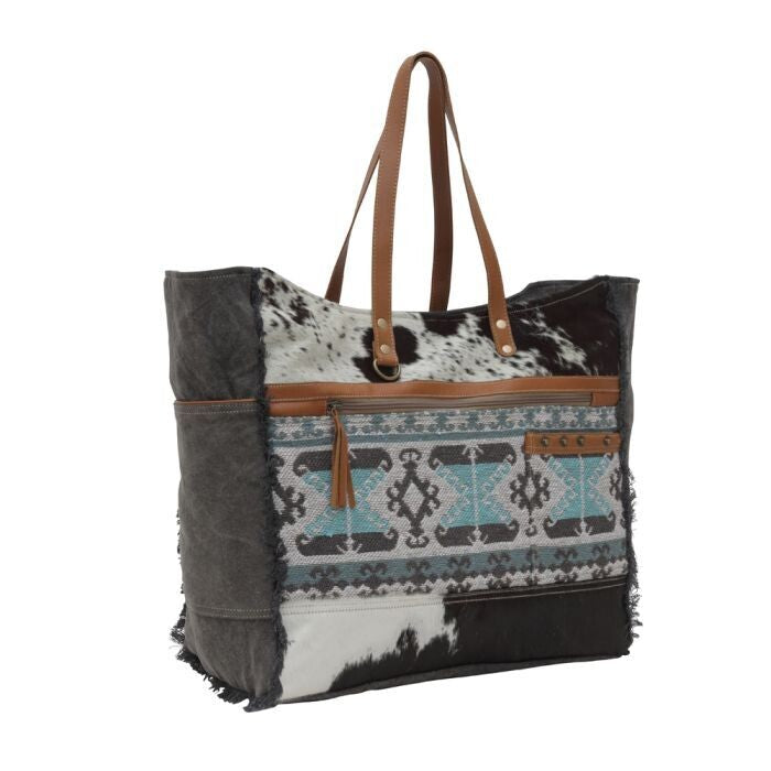 Isabela Cowhide Weekender Bag