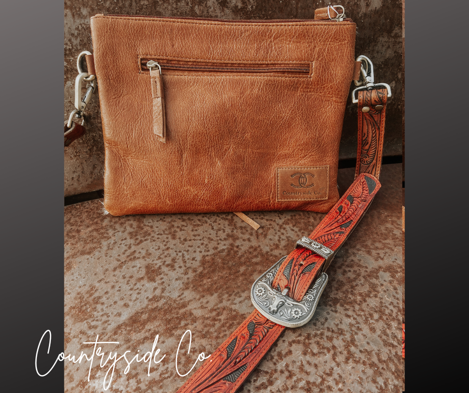 Taylor Cowhide Clutch Crossbody by Countryside Co.