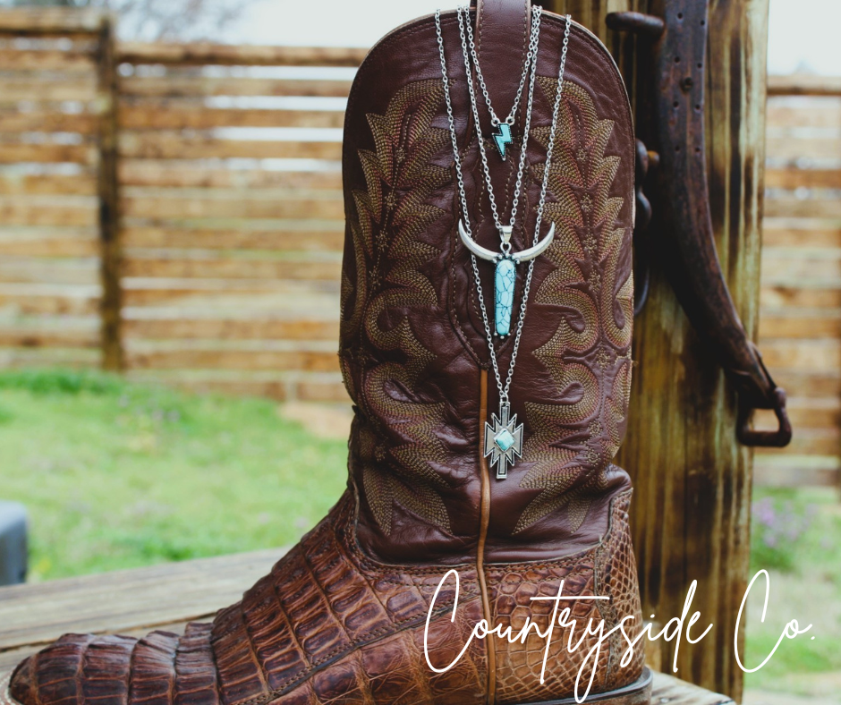 Western Bull Turquoise Necklace